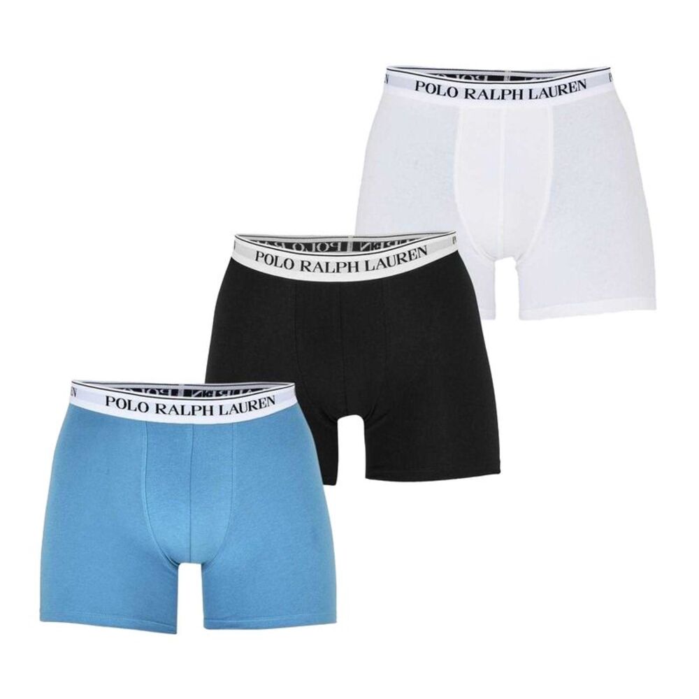 Ralph Lauren Mens Boxer Shorts (Pack of 3) / Blue/White/Black